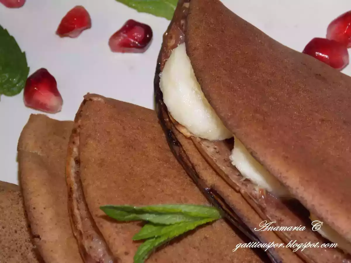 Clatite Cu Ciocolata Si Banane - poza 5