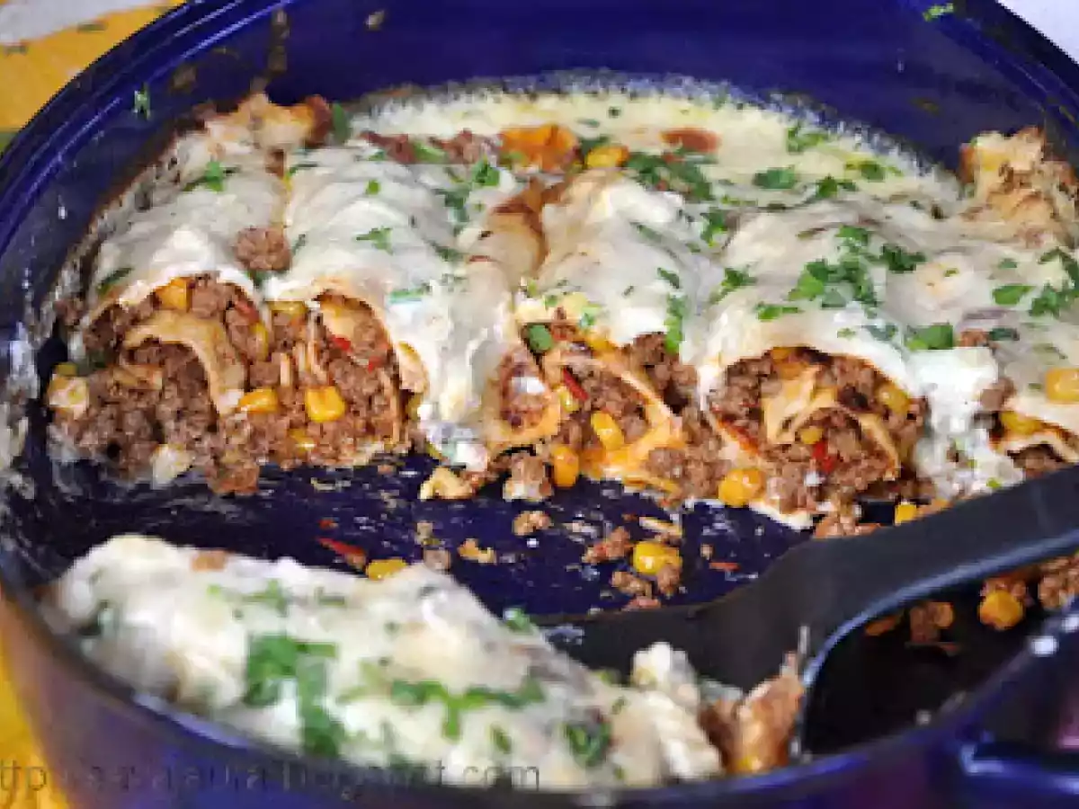 Clatite cu ciuperci si carne tocata - poza 2