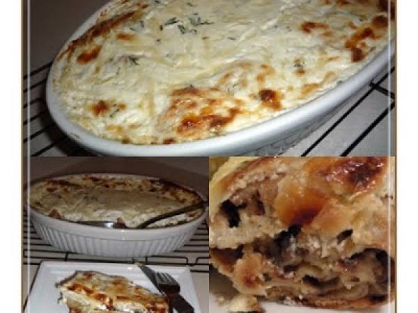 CLATITE CU CIUPERCI SI PIEPT DE PUI/ /CREPES CON FUNGHI E PETTO DI POLLO