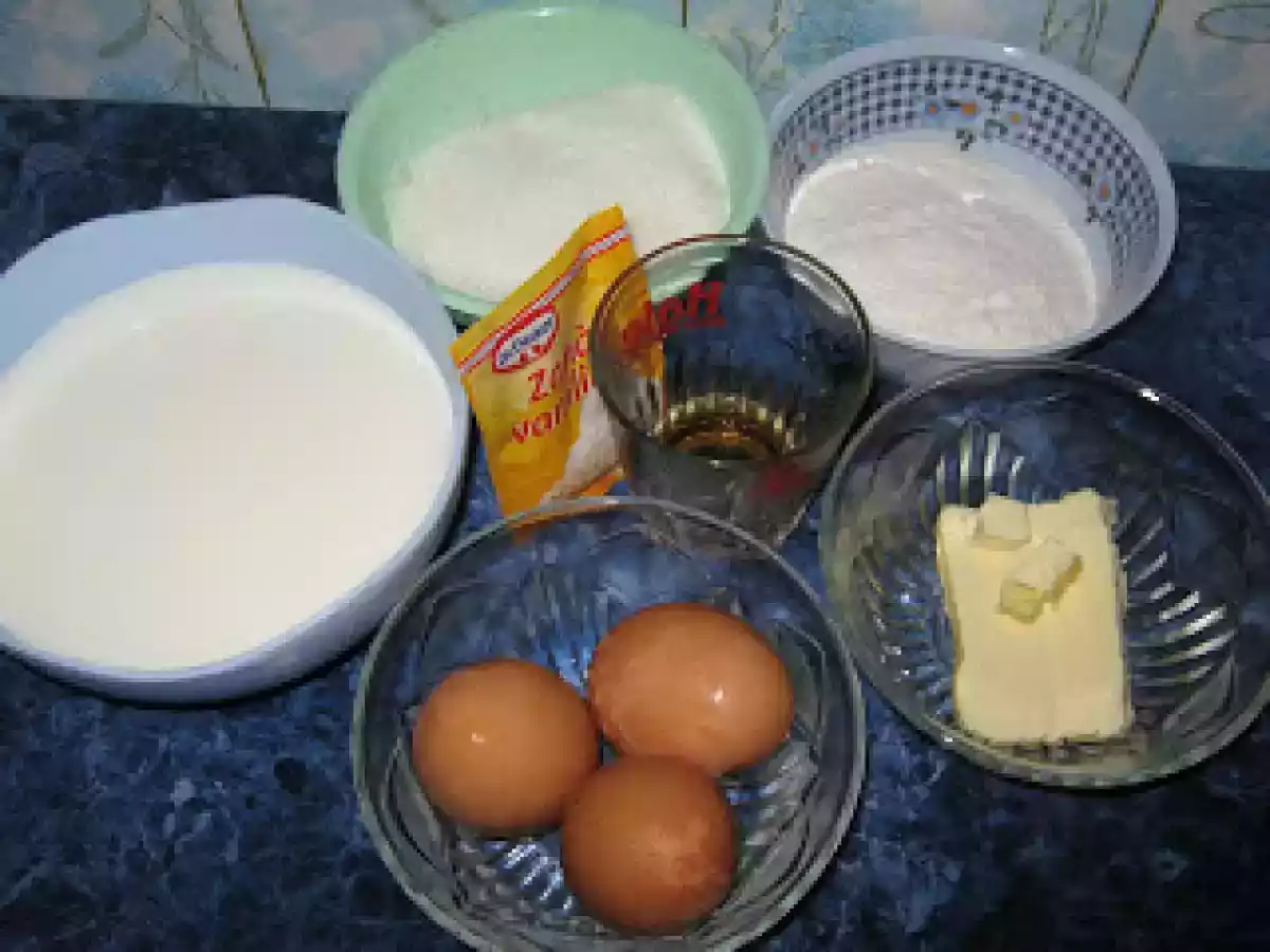 Clatite cu crema de vanilie - poza 3