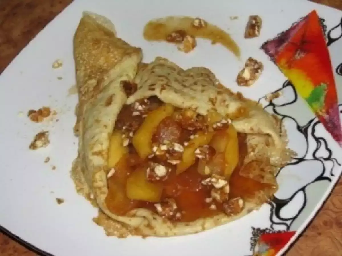 Clatite cu mere caramelizate si migdale crocante - poza 10