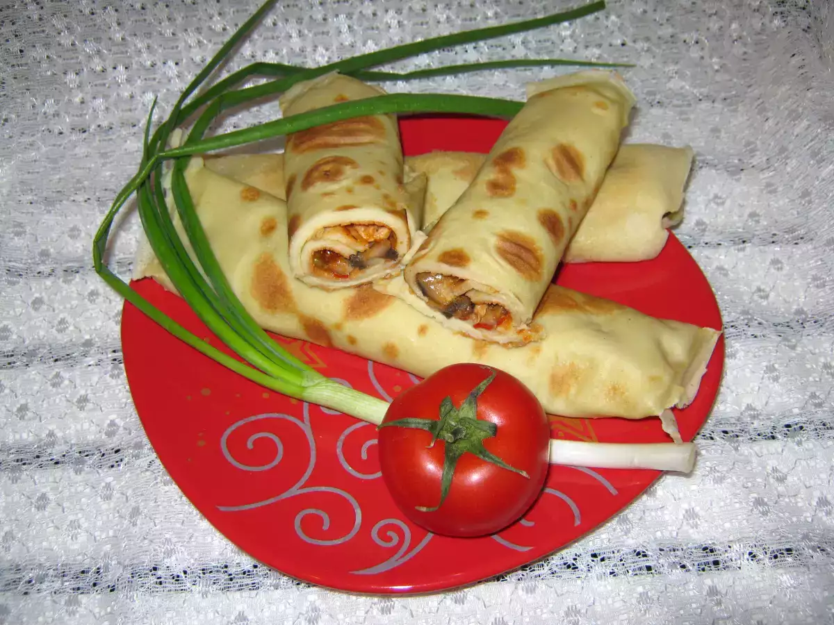 Clatite cu pui si legume - poza 2