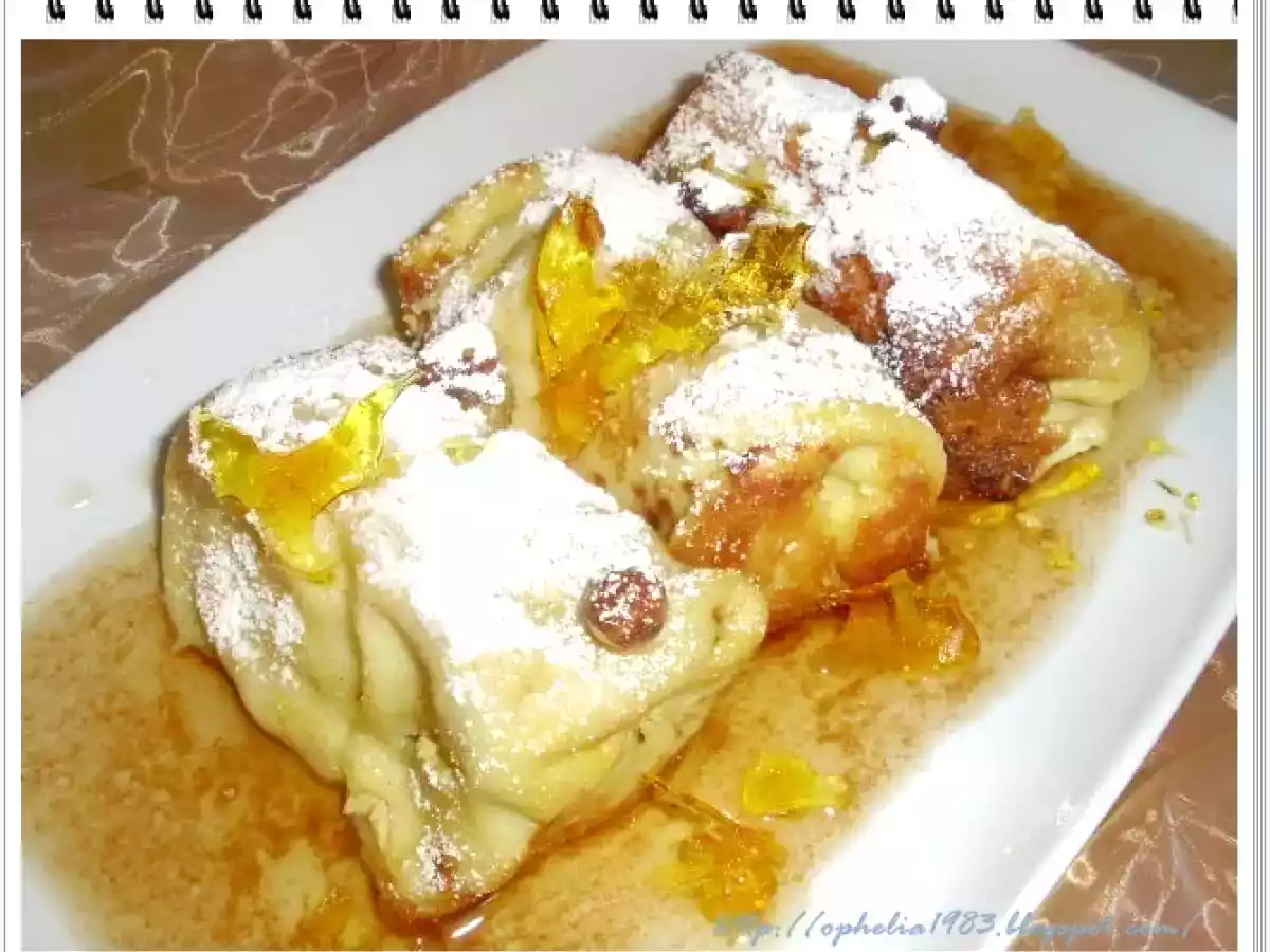 CLATITE CU ROCOTTA SI MERE CARAMELIZATE