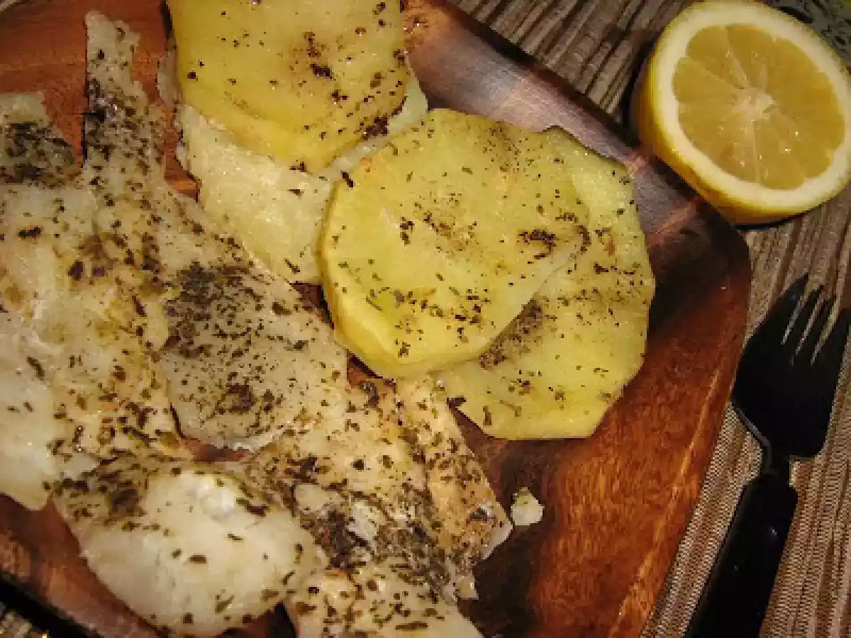 Cod file la cuptor intre doua straturi de cartofi