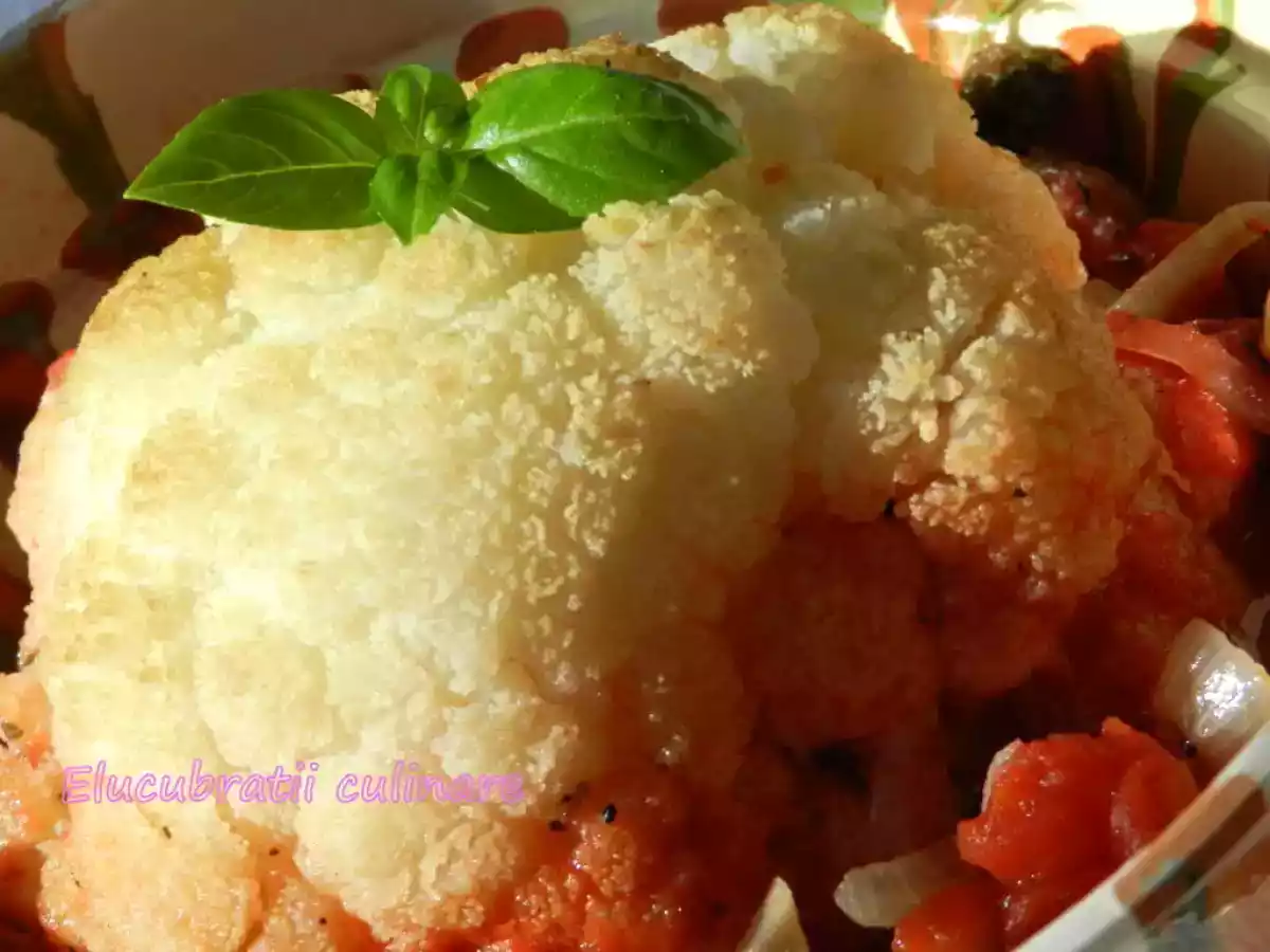 Conopidă cu legume la cuptor