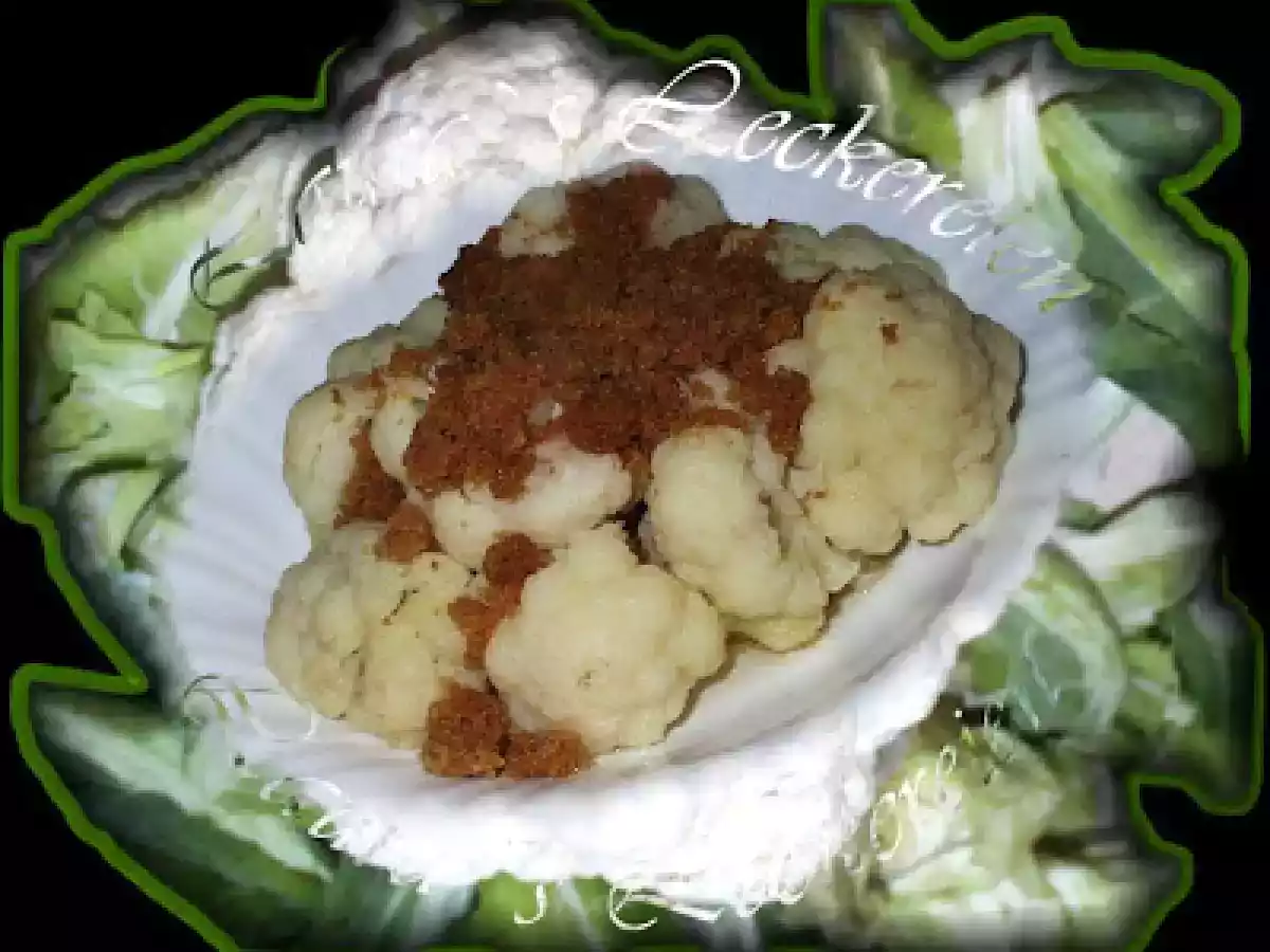 CONOPIDA CU PESMET PRAJIT IN UNT /BLUMENKOHL MIT BUTTERBRÖSEL