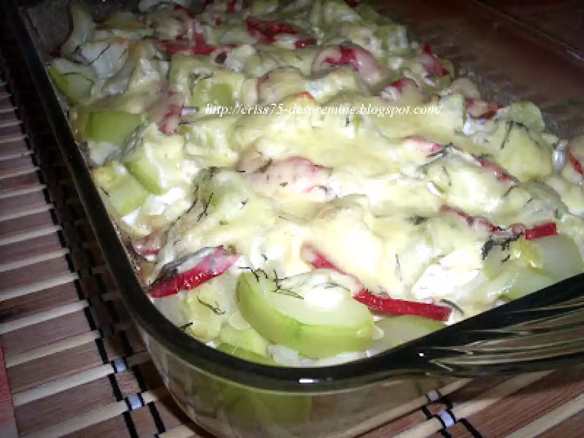 Conopida si dovlecei gratinati