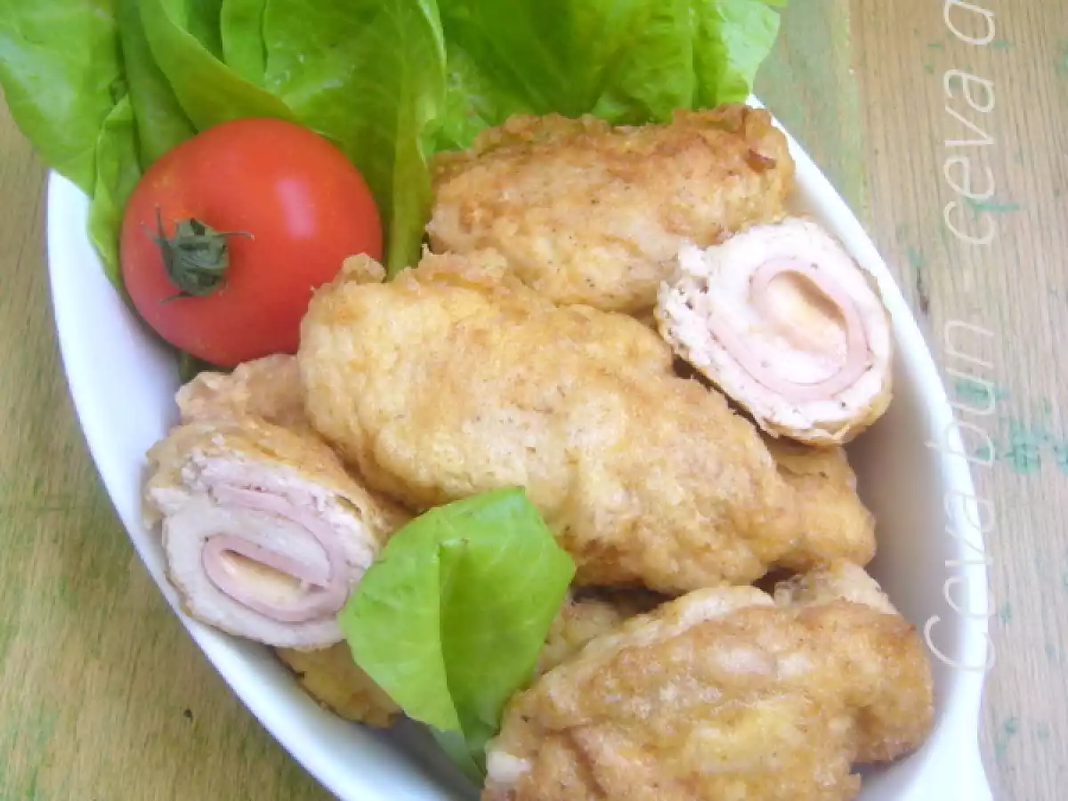 Cordon bleu din piept de pui