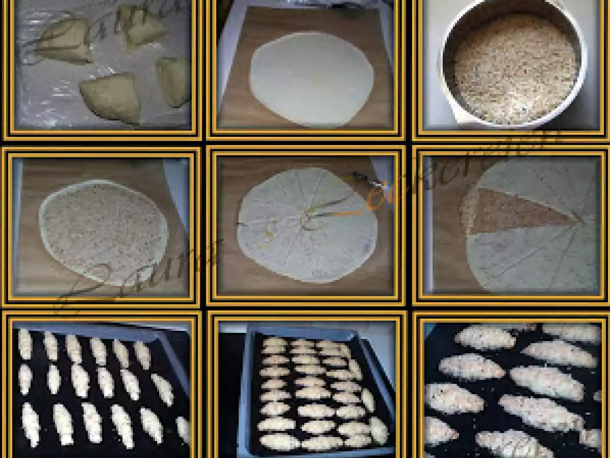 CORNULETE FRAGEDE CU NUCA / GEROLLTE NUSSHÖRNCHEN - poza 3