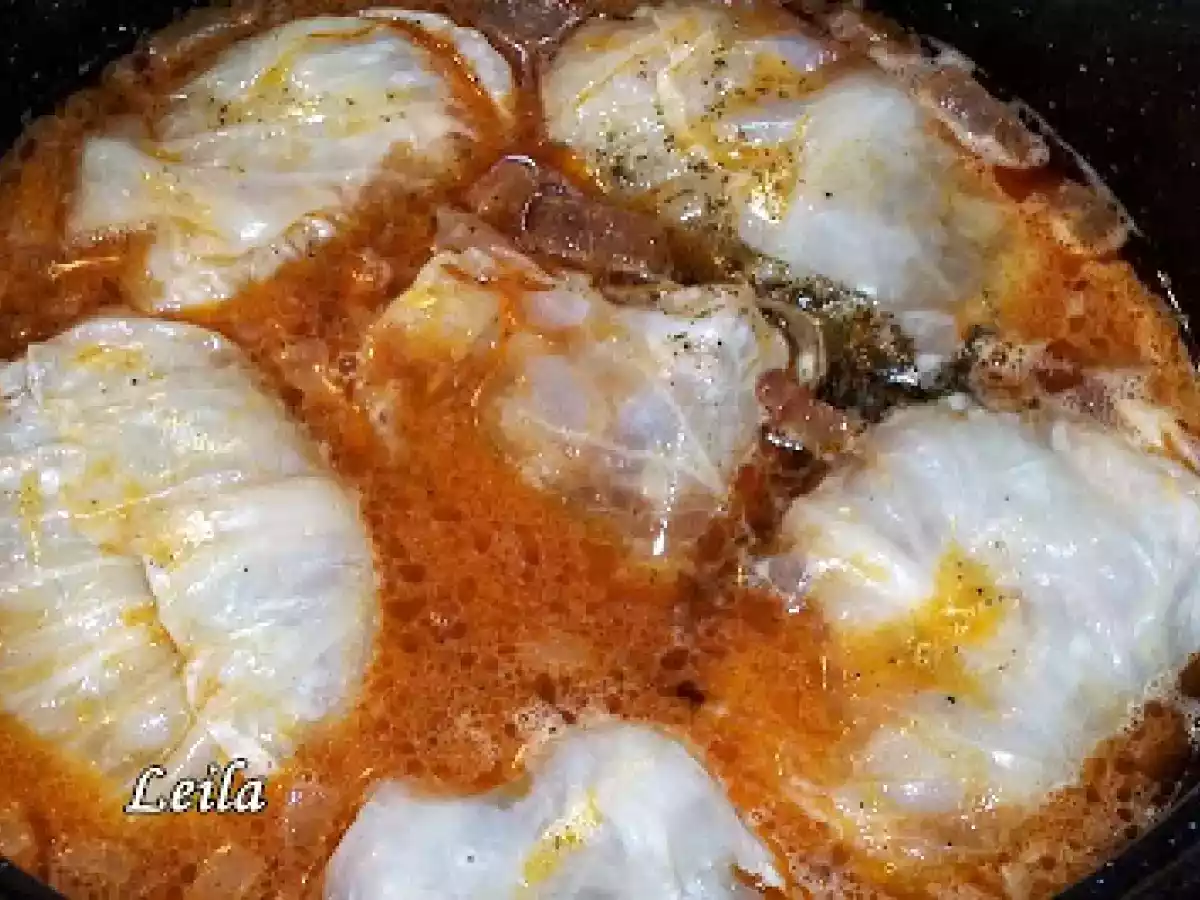 Costite de porc invelite in frunze de varza murata - Csurdongolos - poza 10