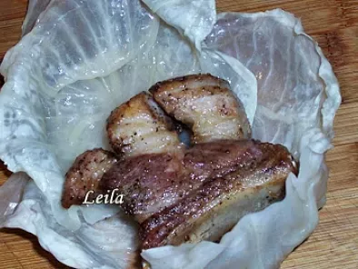 Costite de porc invelite in frunze de varza murata - Csurdongolos - poza 6