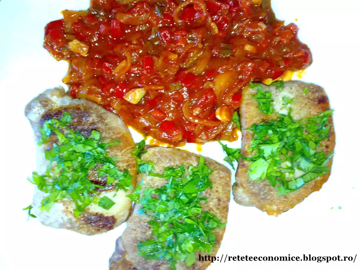 Cotlet de porc cu sos