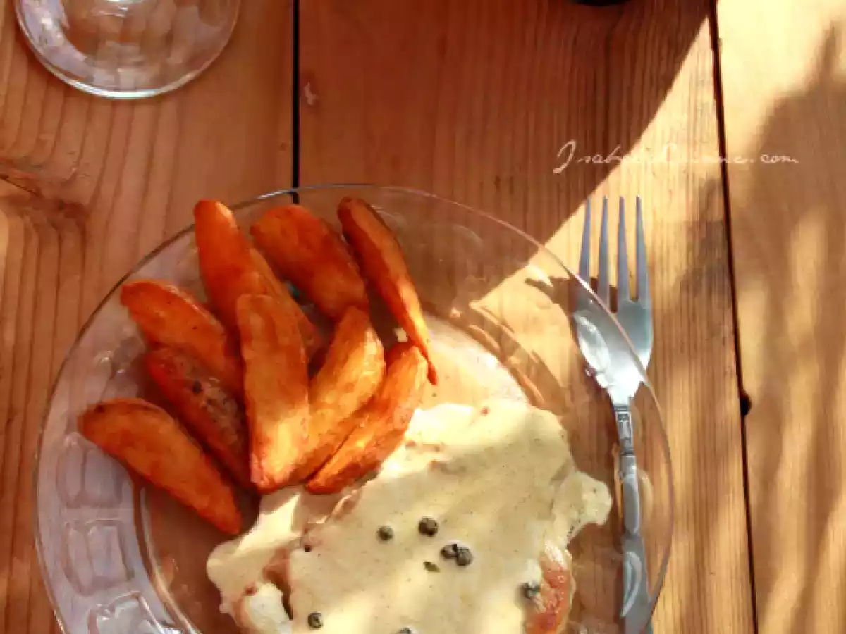 Cotlet de porc in sos de piper verde - poza 2