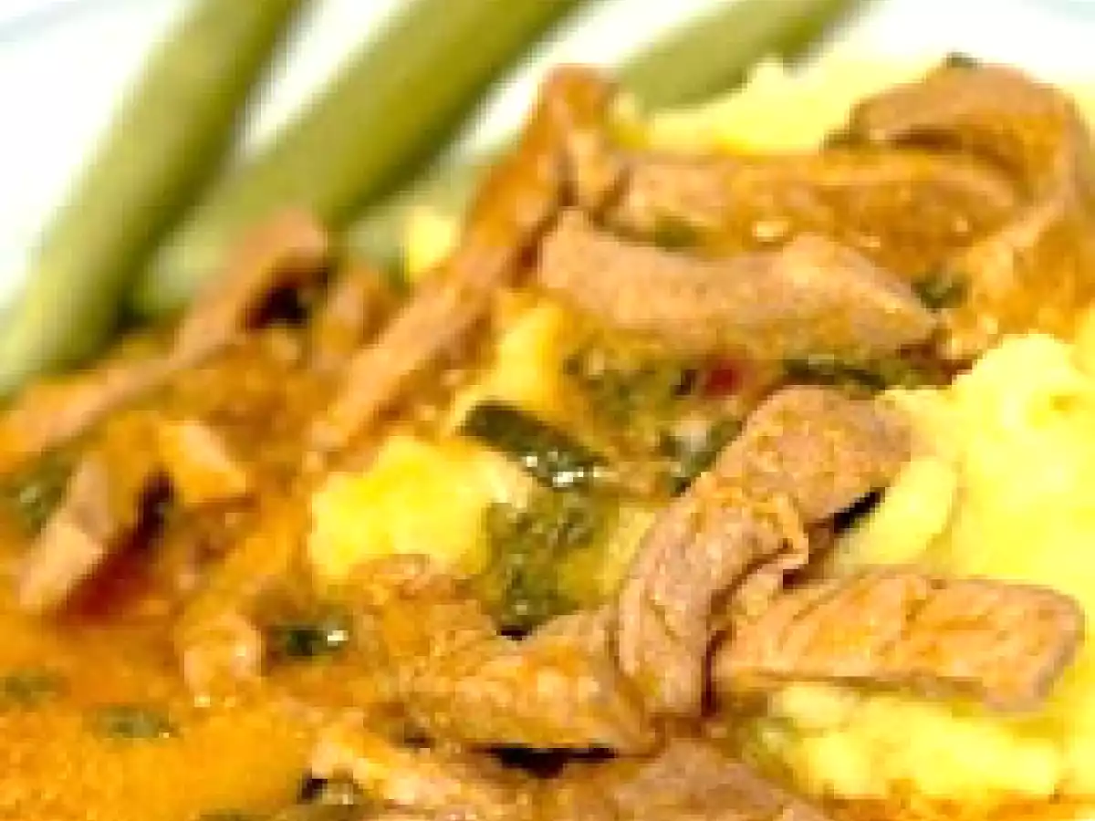 Cotlet de porc in sos de rosii si vin