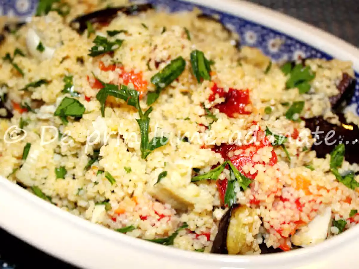 Couscous cu vinete si ardei copti - poza 2