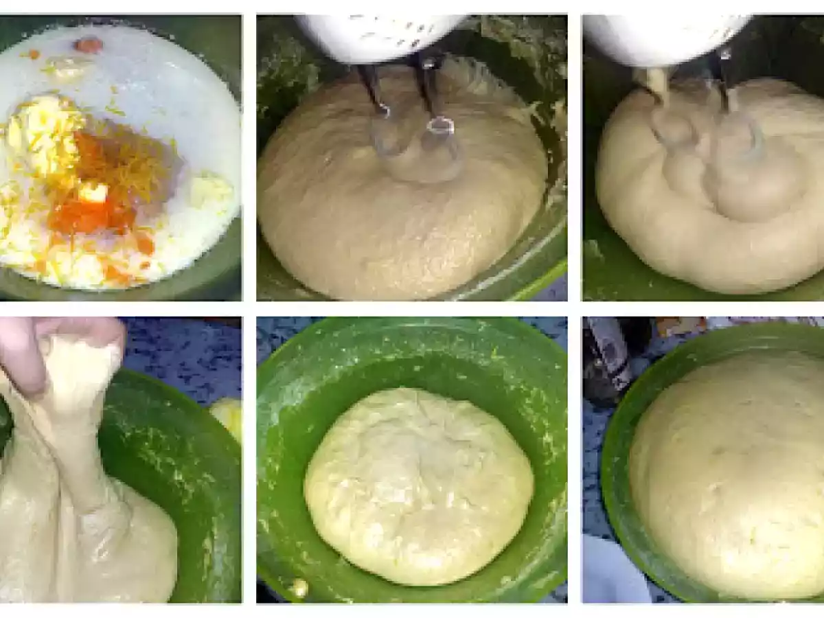 Cozonac pufos cu nuca si stafide - poza 5