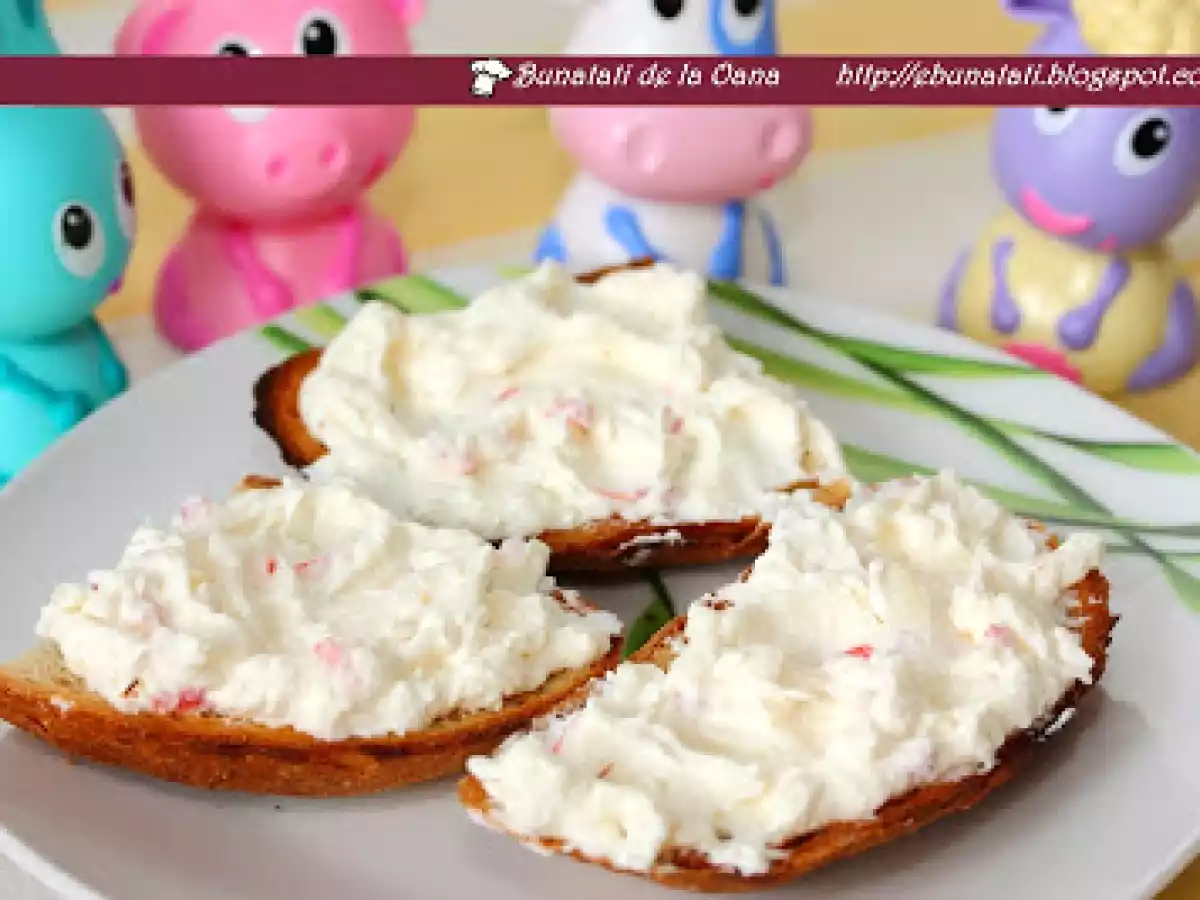 Crema de branza dulce cu ceapa si ardei