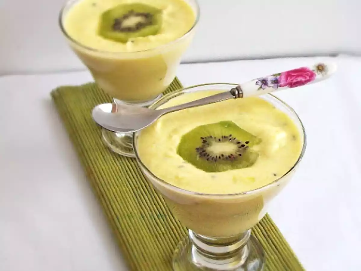 Crema de kiwi la pahar - poza 2