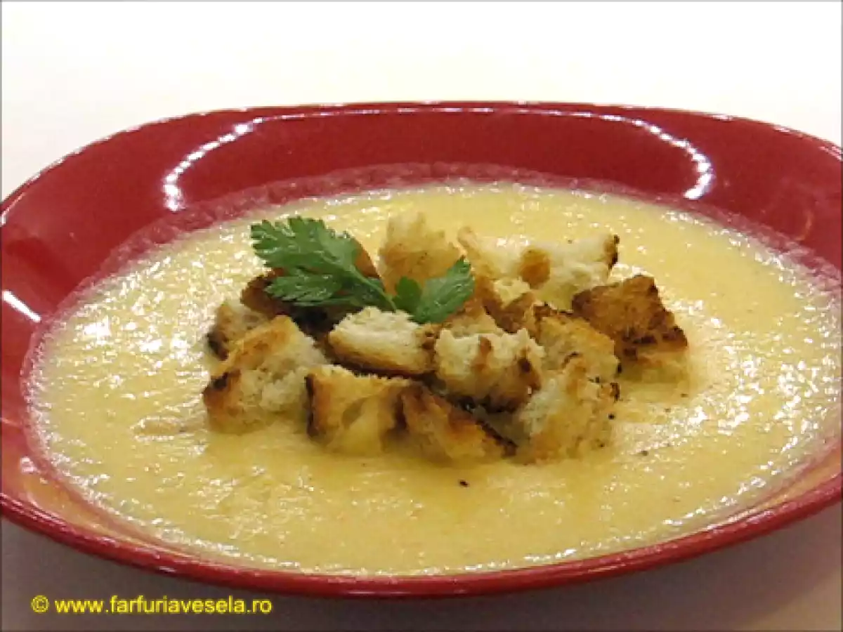 Cremă de legume cu crutoane (reteta video)