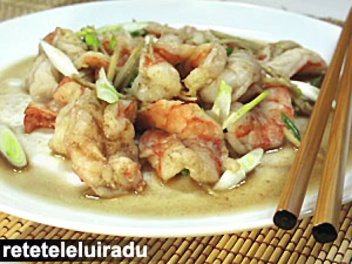 Creveti cu ghimbir