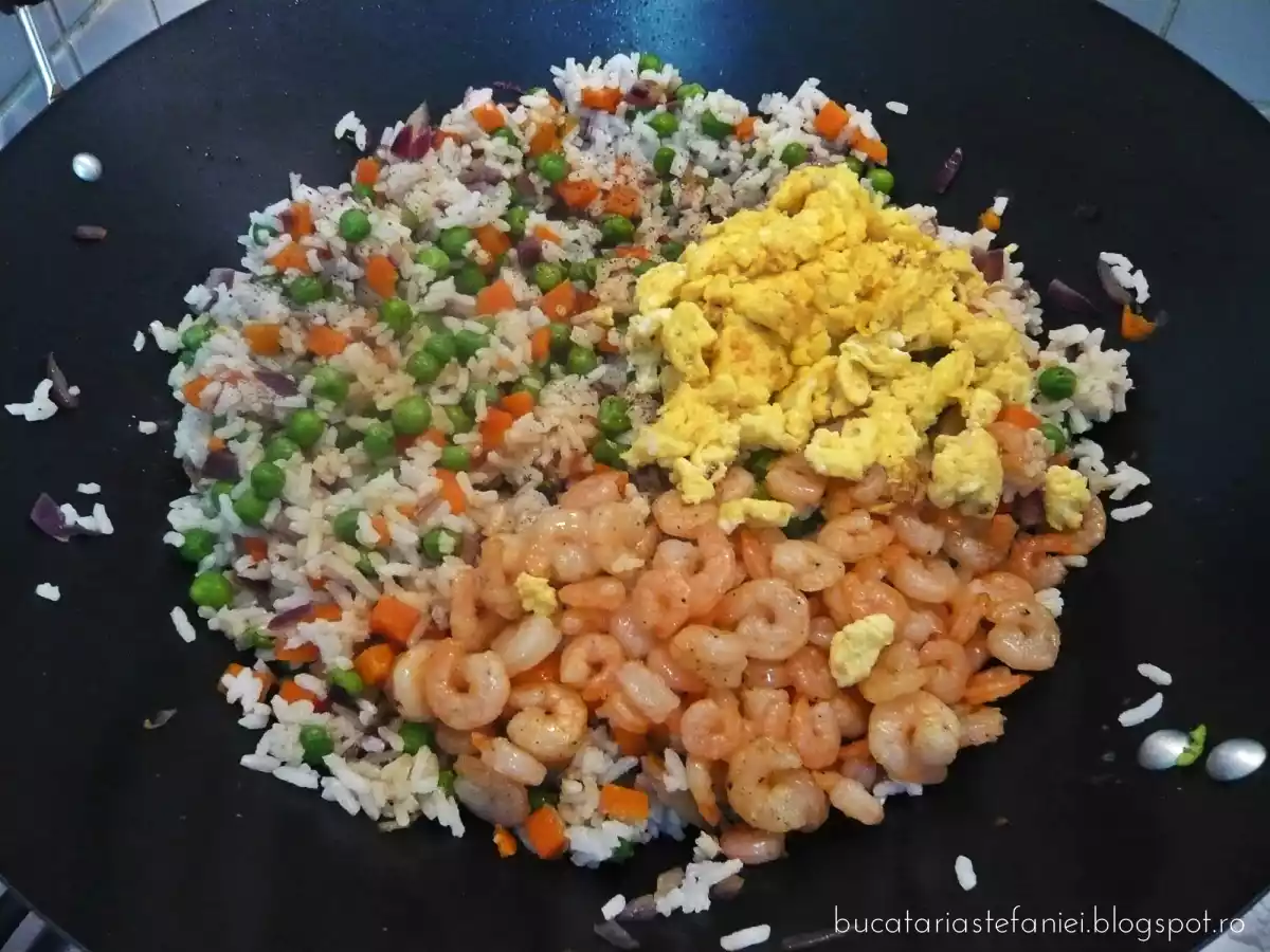 Creveti cu legume si orez la wok - poza 6