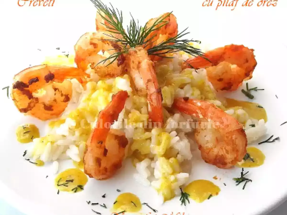 Creveti cu pilaf de orez