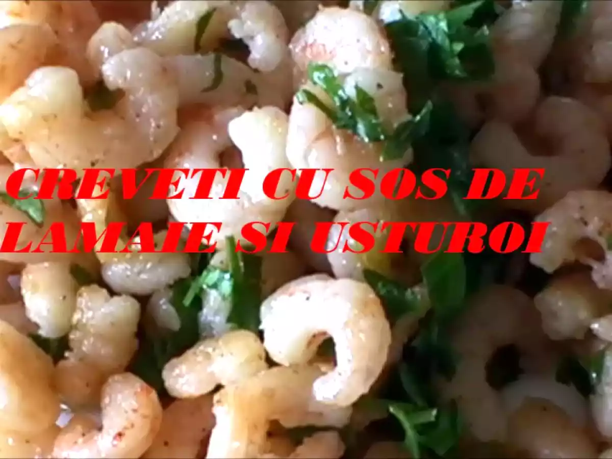 Creveti cu Sos de Lamaie si Usturoi (Reteta Video)