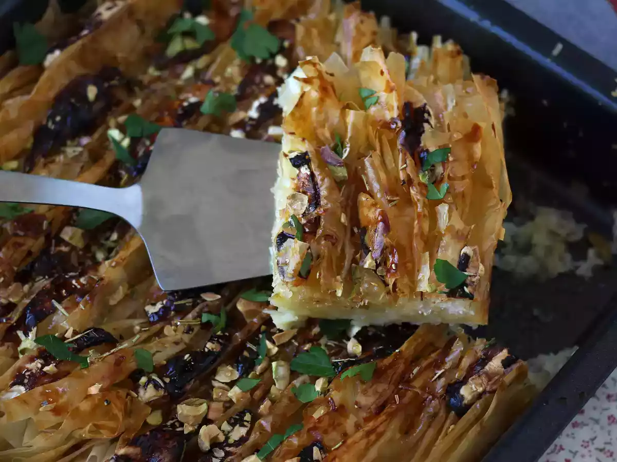 Crinkle cake cu brânză de capră și miere - poza 4