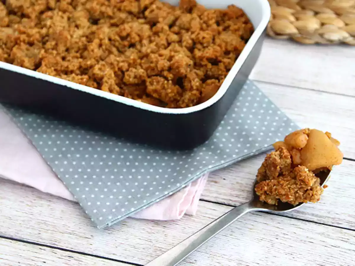 Crumble cu mere (vegan si fara gluten) - poza 2