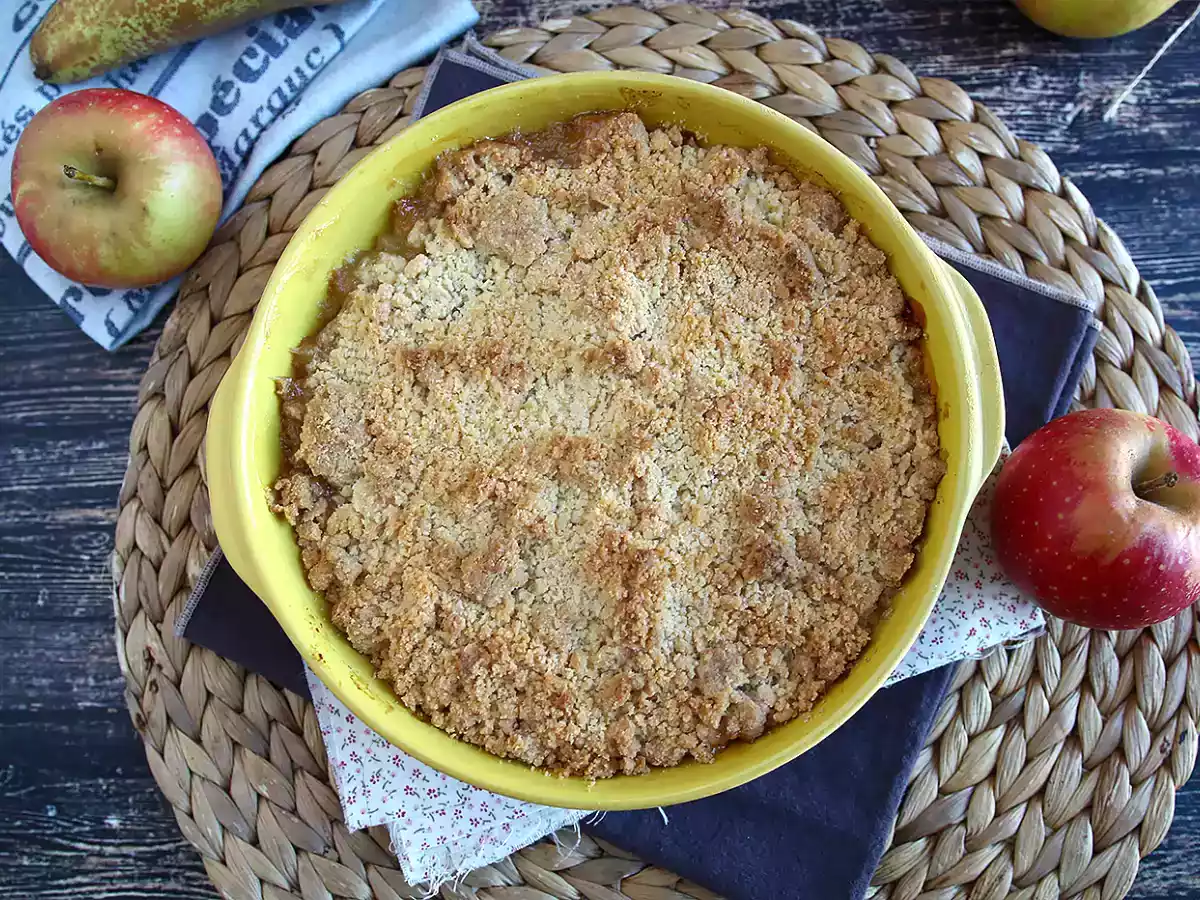Crumble de mere și pere super crocant și fraged - poza 2