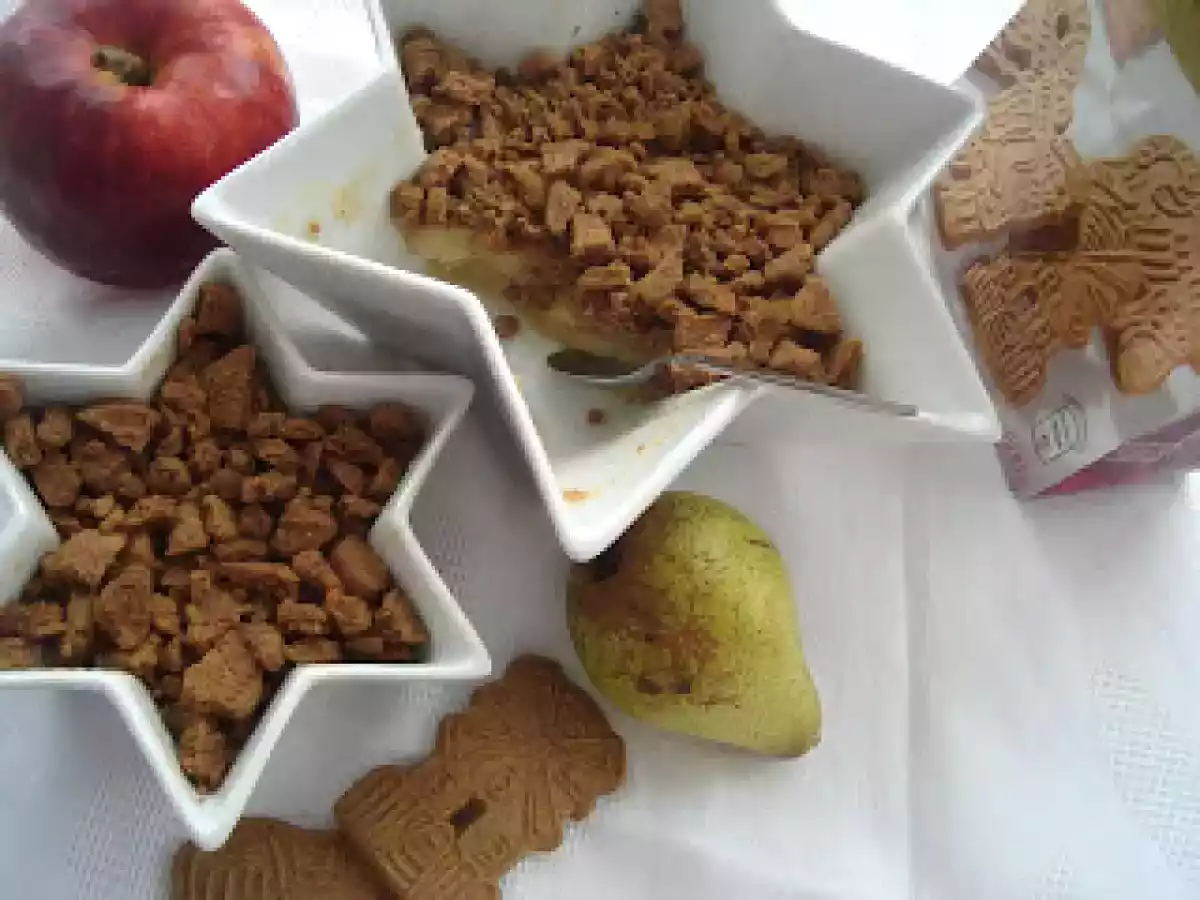 Crumble rapid cu mere si pere - poza 2