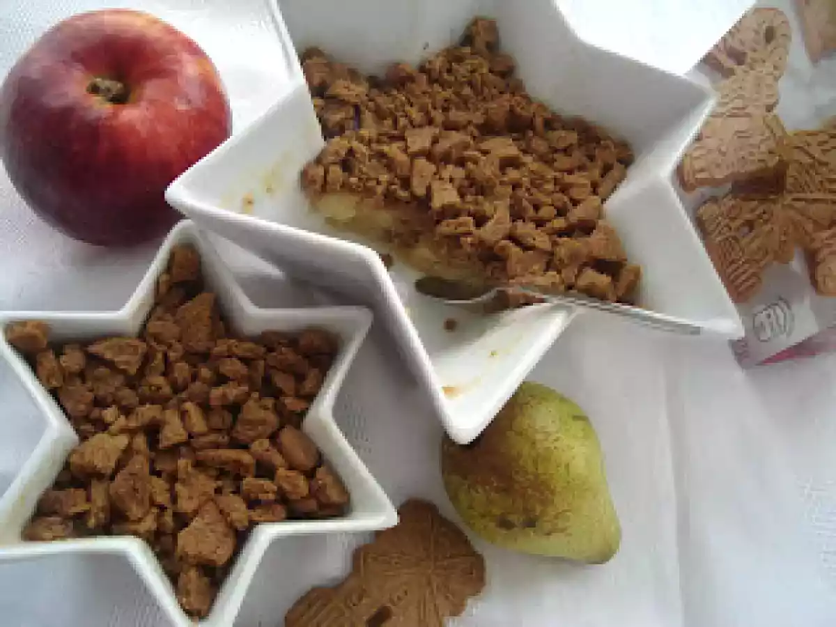 Crumble rapid cu mere si pere - poza 3