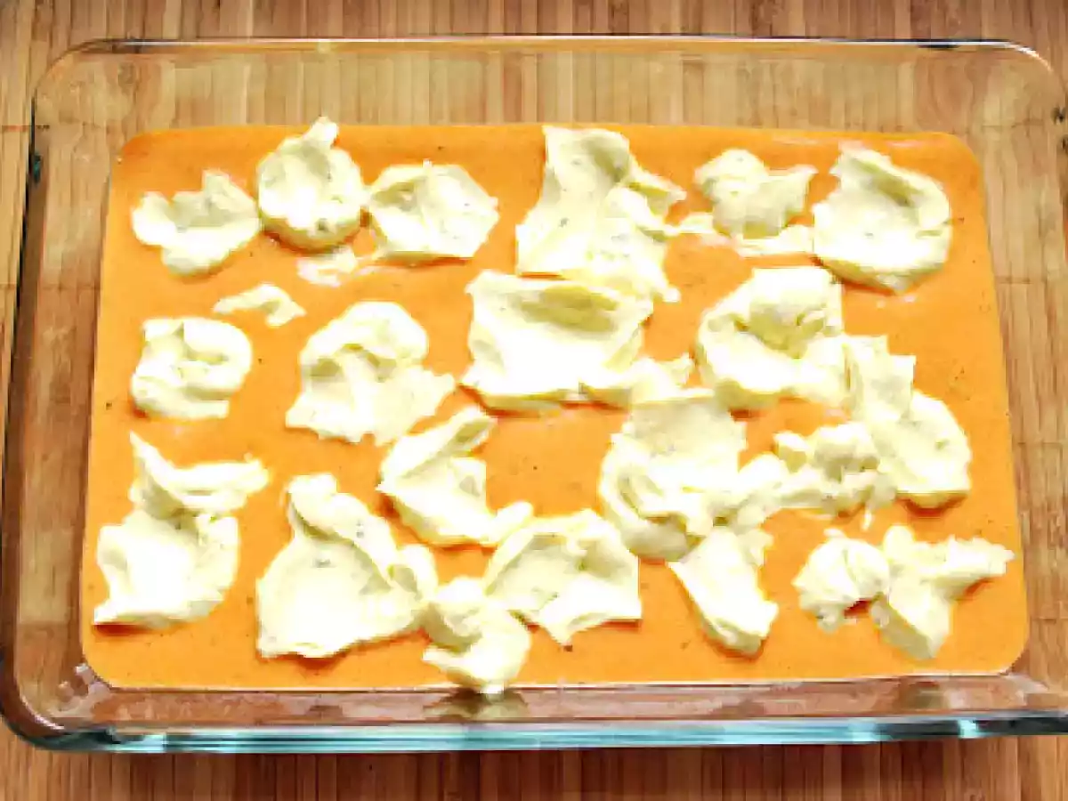 Cuburi marmorate cu ricotta si rosii - aperitiv - poza 12