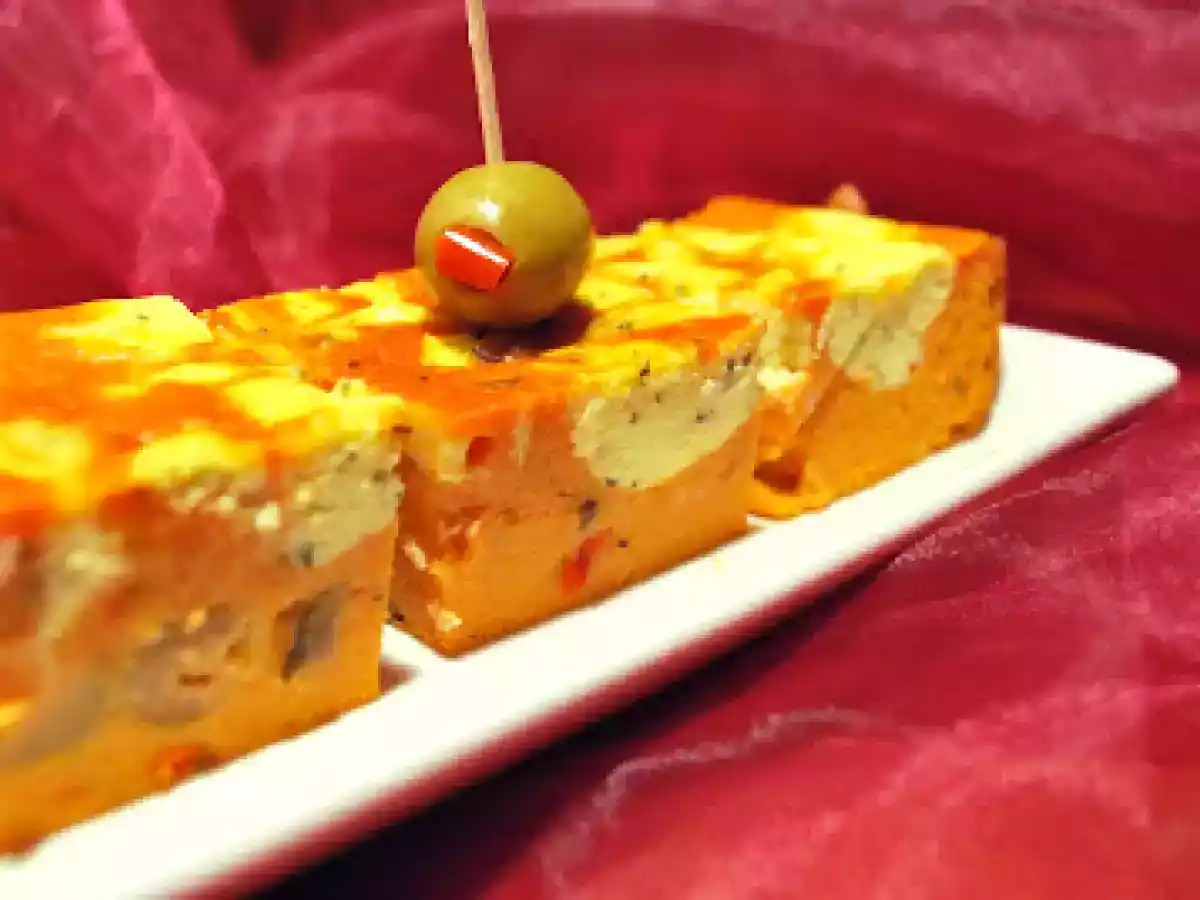 Cuburi marmorate cu ricotta si rosii - aperitiv - poza 15