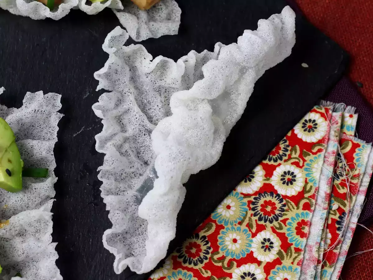 Cum fac chipsuri cu foi de orez? - poza 3