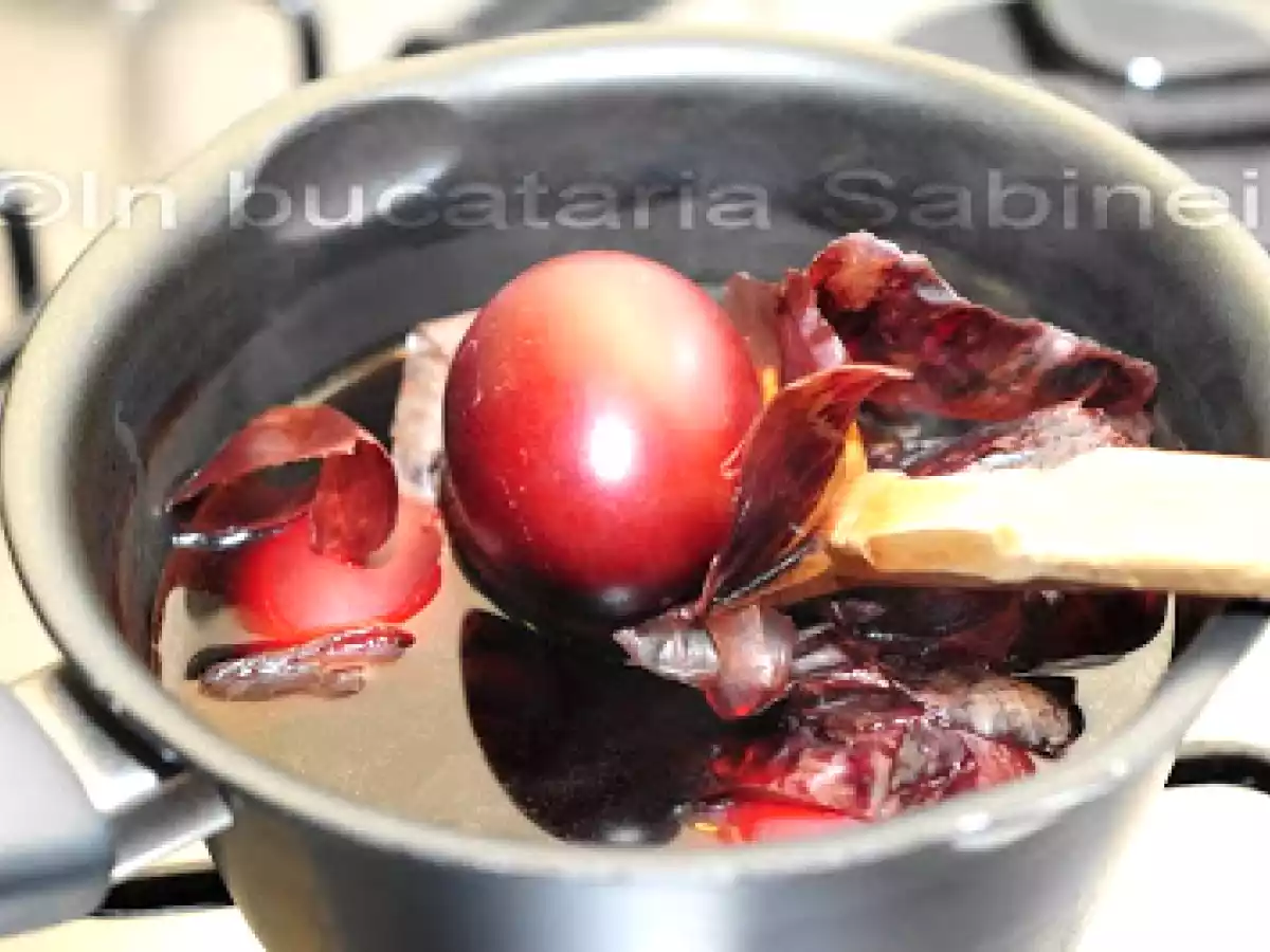 CUM VOPSIM OUA ROSII NATURAL...CU FOI DE CEAPA ROSIE