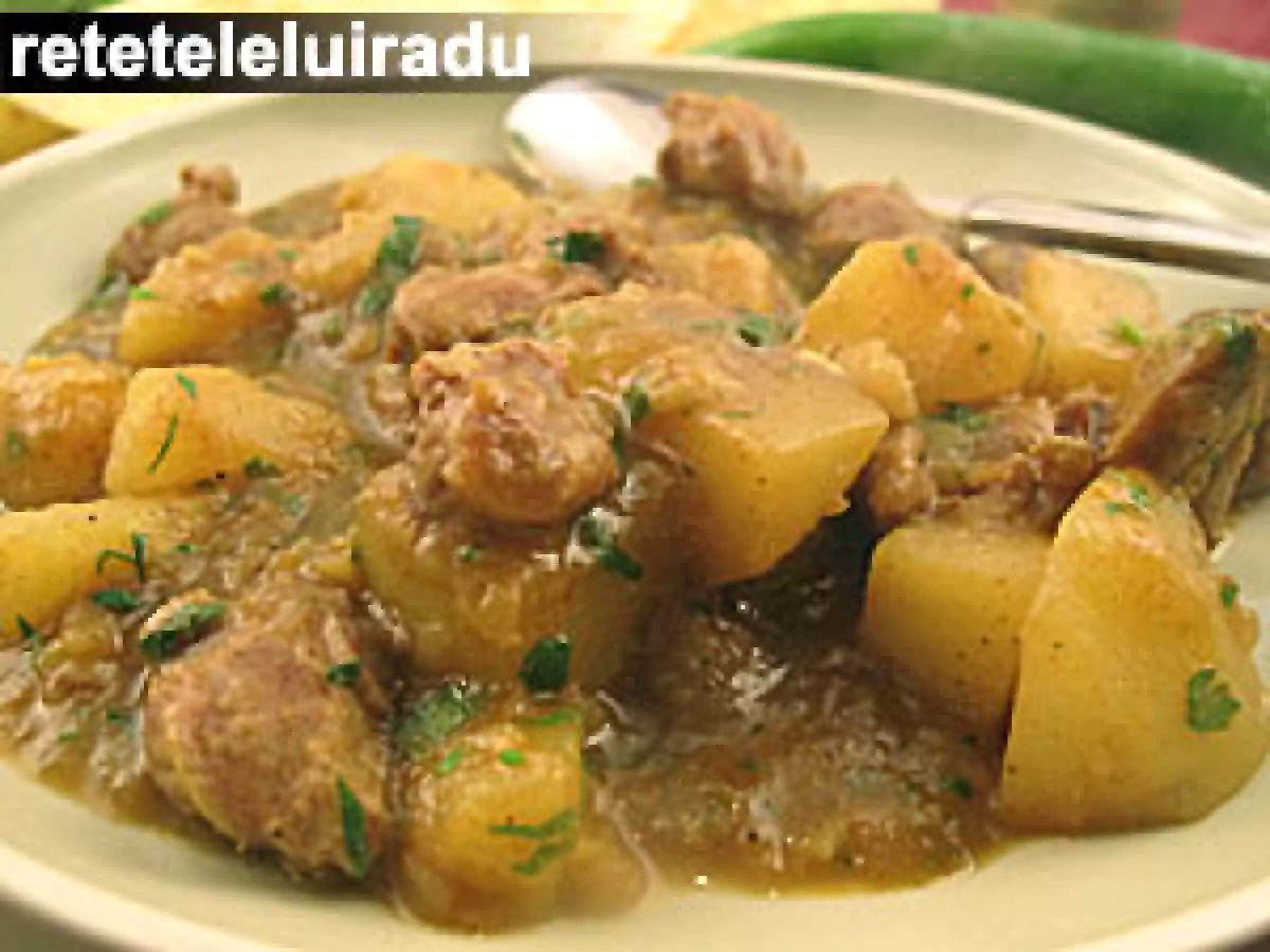 Curry de pipote si inimi de pui