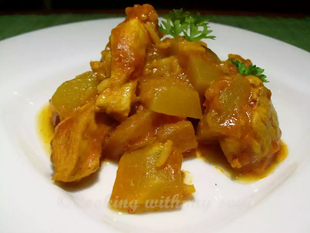 Curry-ul de azi: cu dovlecel.