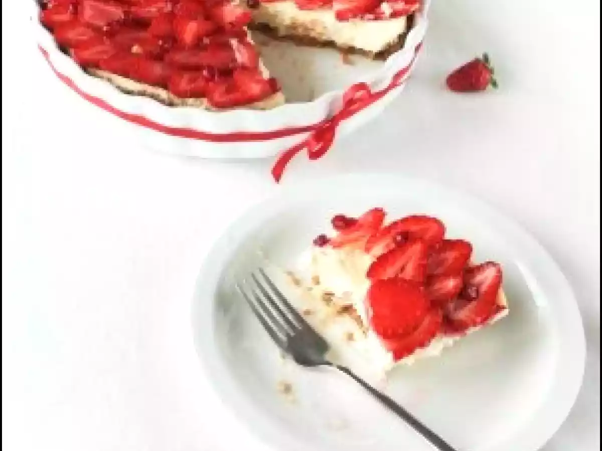 DB: Un desert primavaratic: Cheesecake cu capsuni si merisoare /cheesecake - poza 7