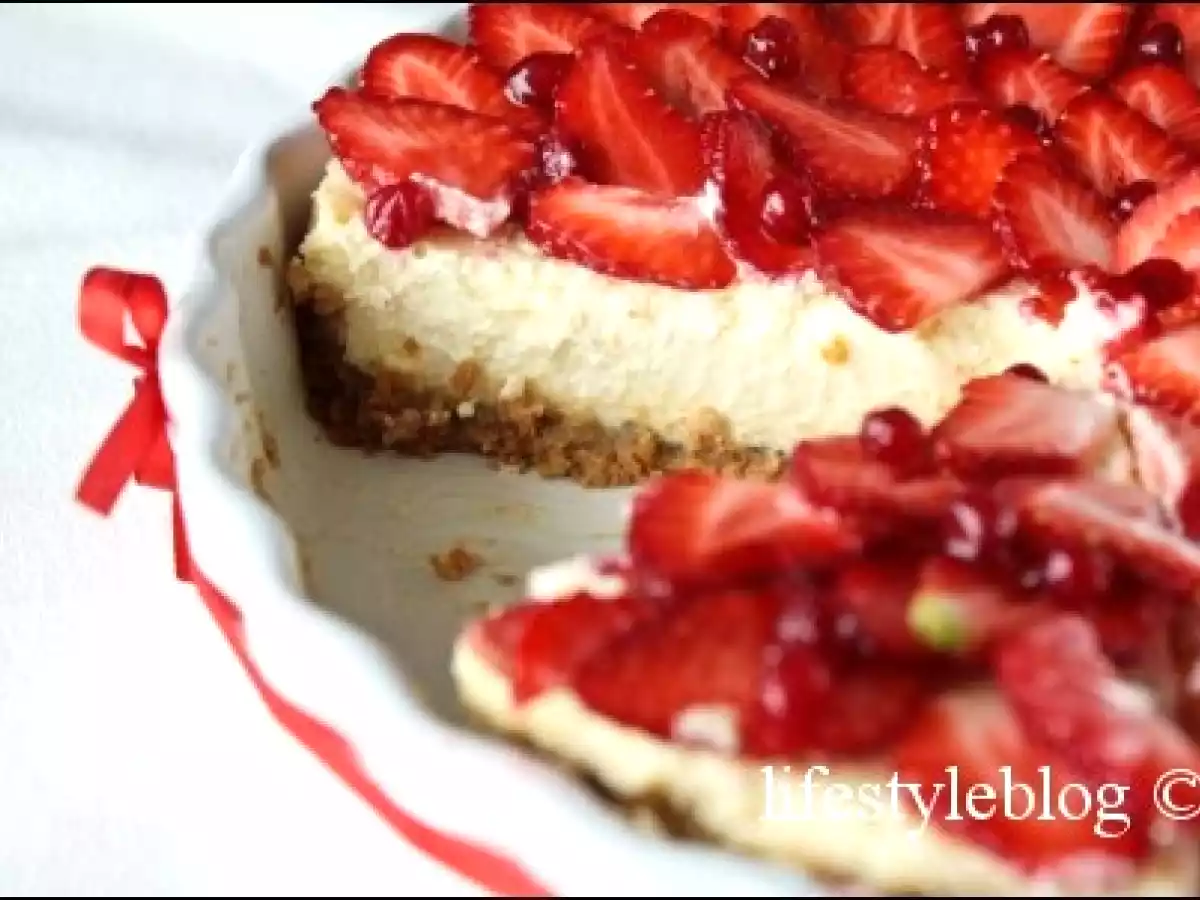 DB: Un desert primavaratic: Cheesecake cu capsuni si merisoare /cheesecake - poza 8