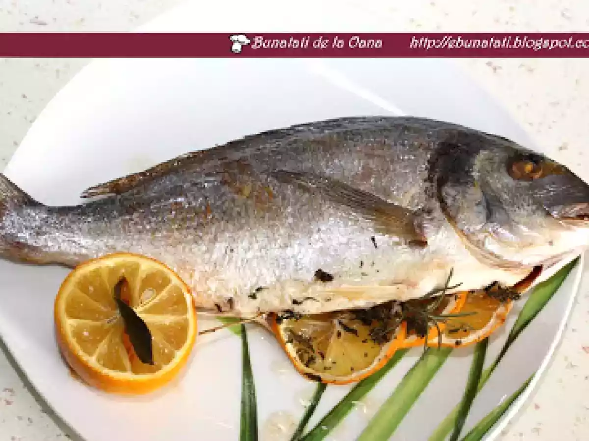 Dorada cu ierburi aromate