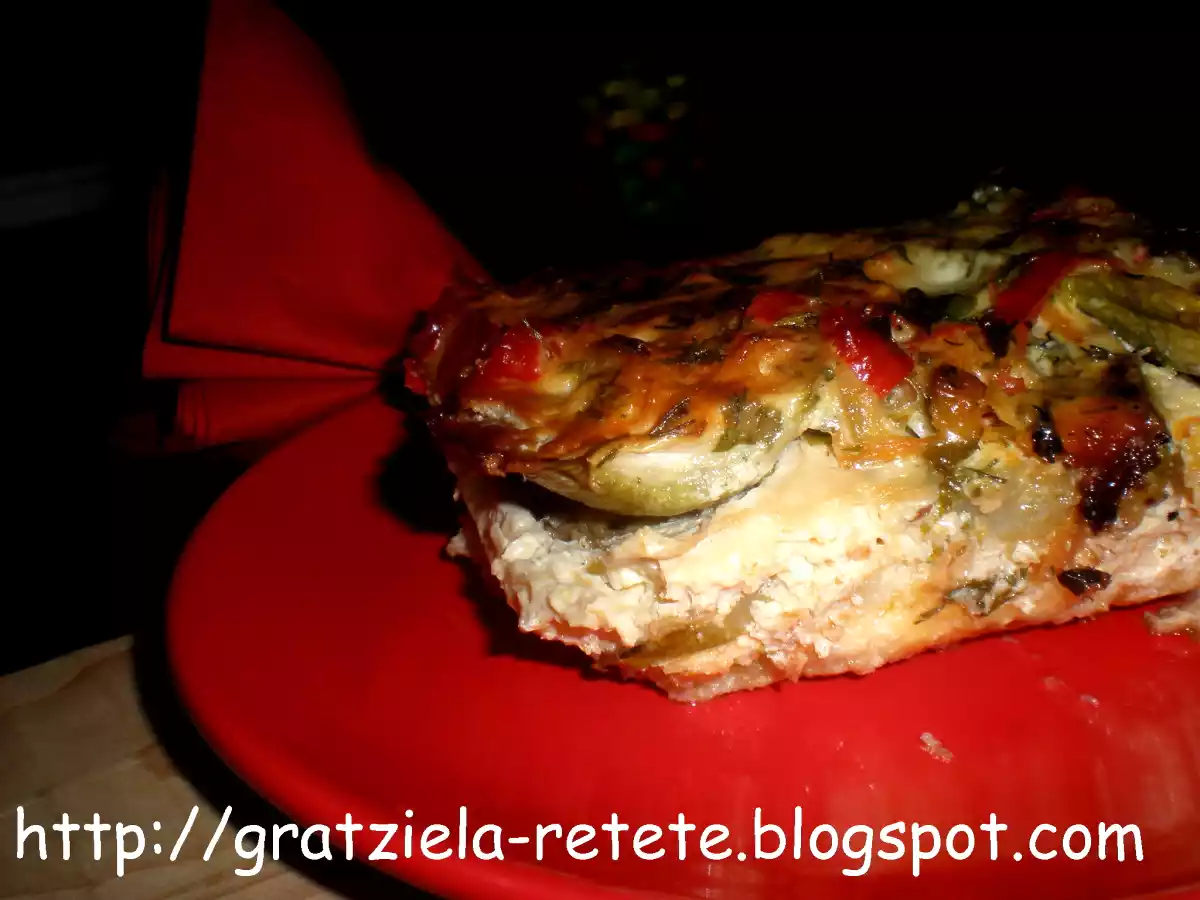 dovlecei şi cartofi gratinaţi, o masă de duminică