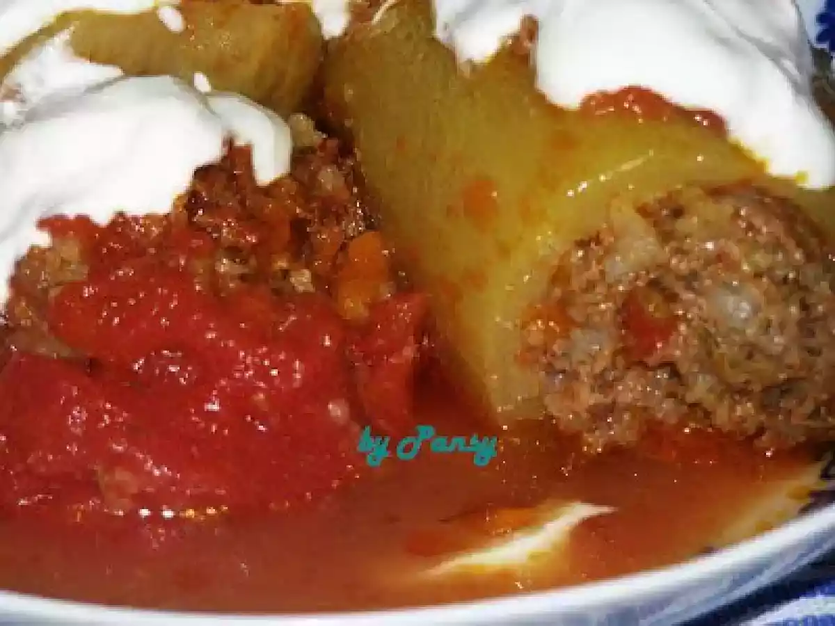 Dovlecei, ardei si rosii umplute - poza 2