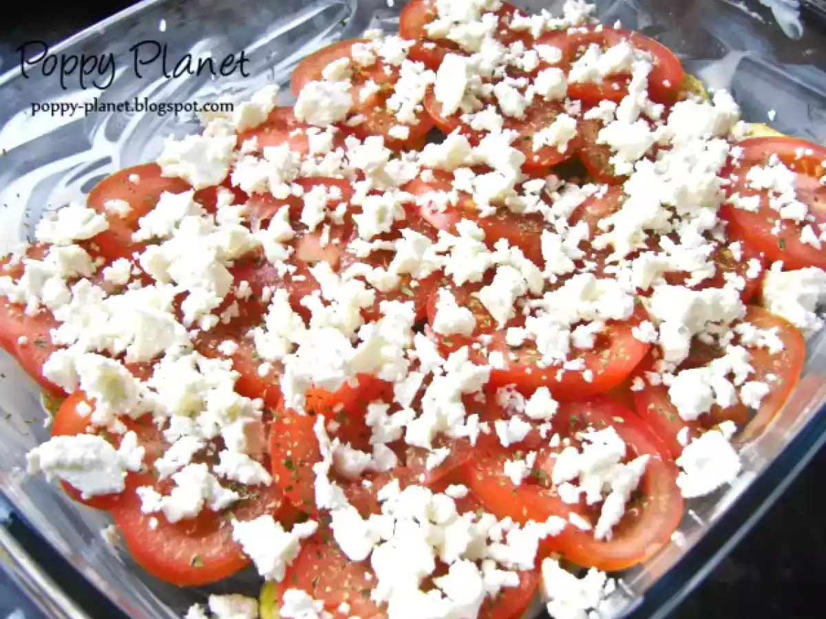 Dovlecei cu feta si rosii la cuptor - poza 2
