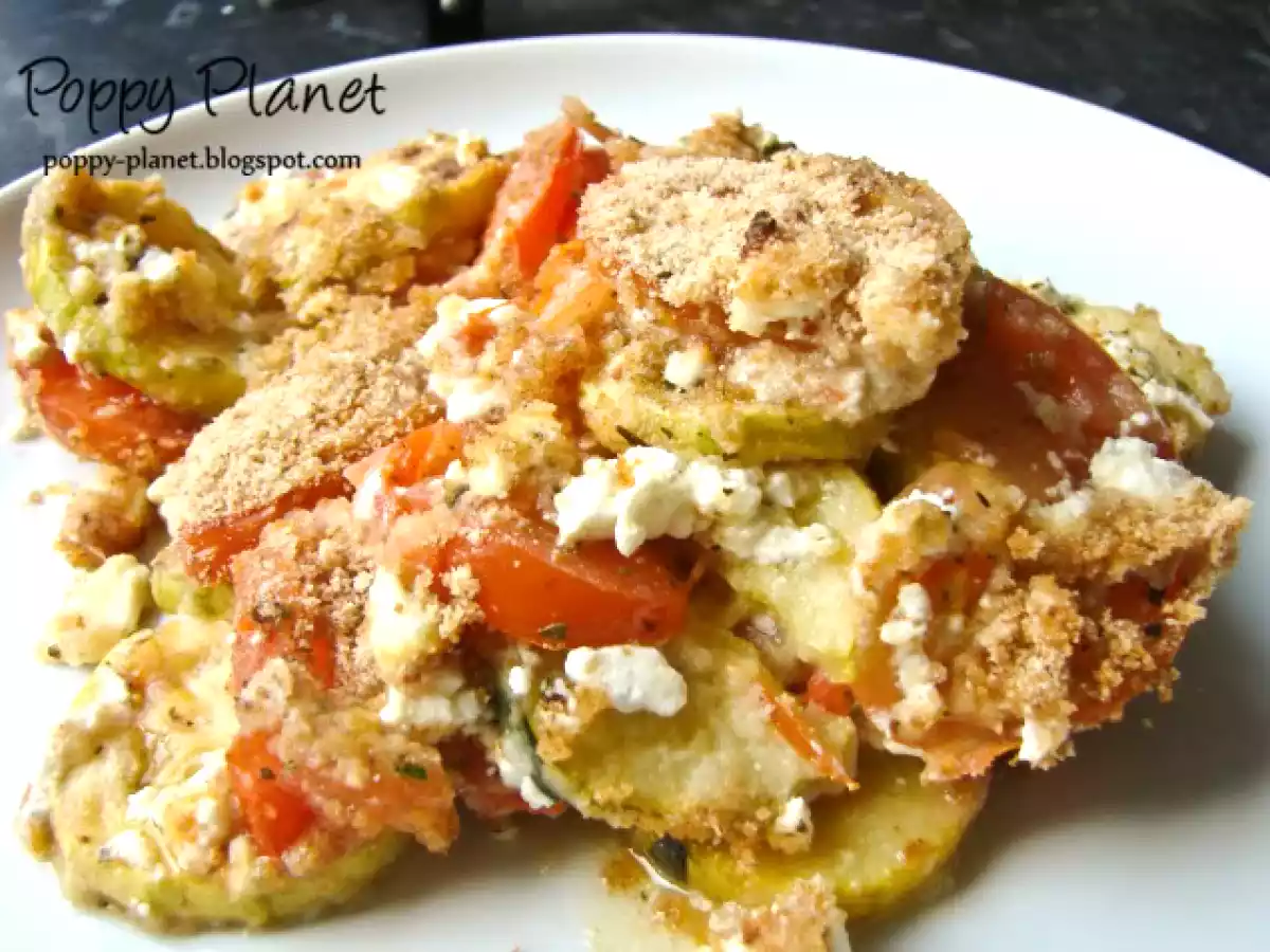 Dovlecei cu feta si rosii la cuptor - poza 3