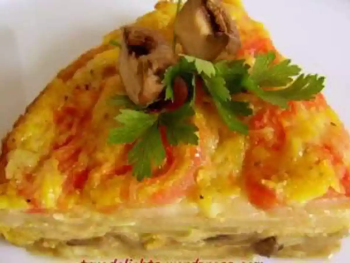 Dovlecei cu rosii si ciuperci la cuptor