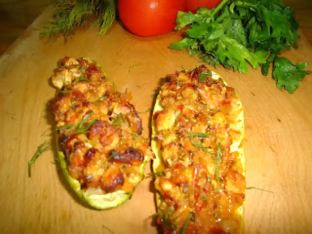 Dovlecei umpluti cu piept de curcan - poza 2