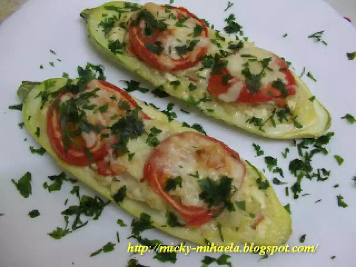 Dovlecei umpluti la cuptor