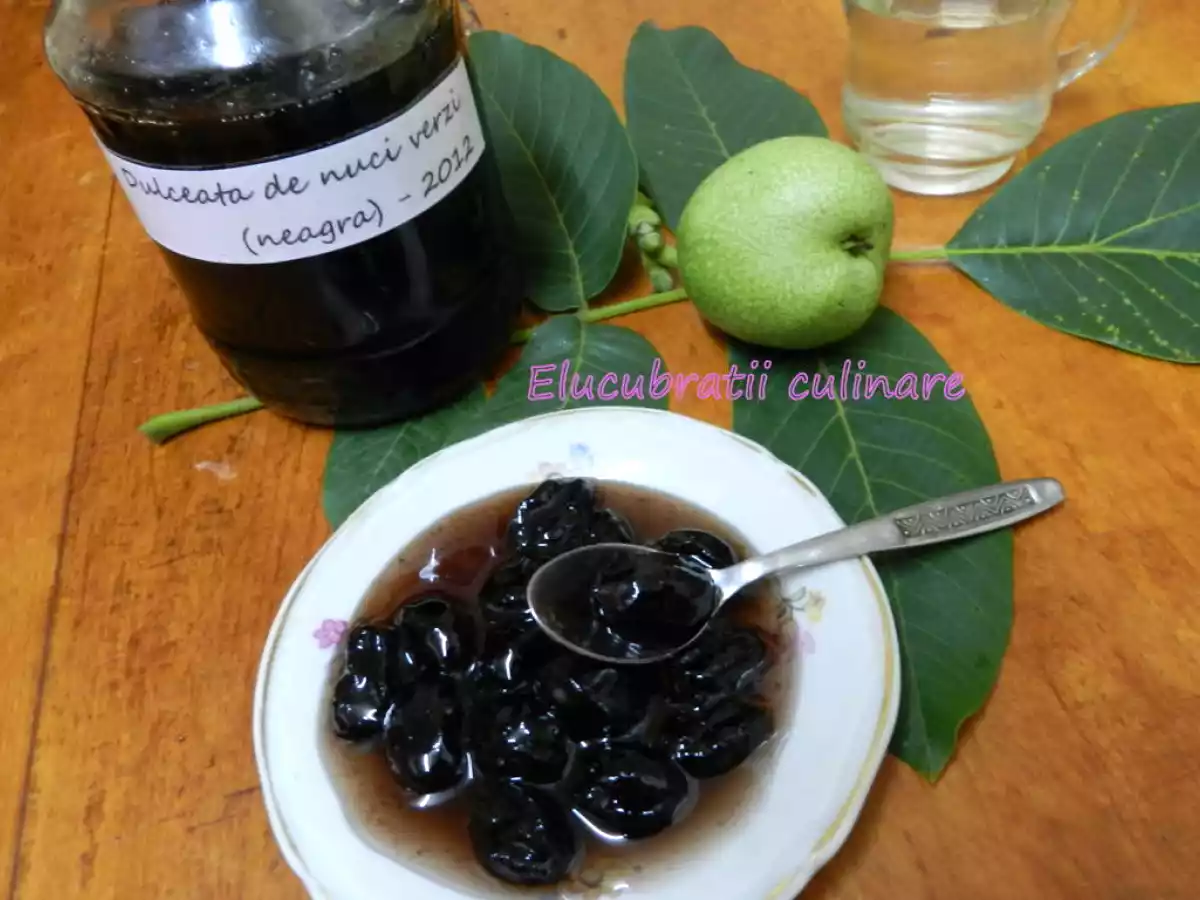 Dulceață de nuci verzi - varianta neagră - poza 2