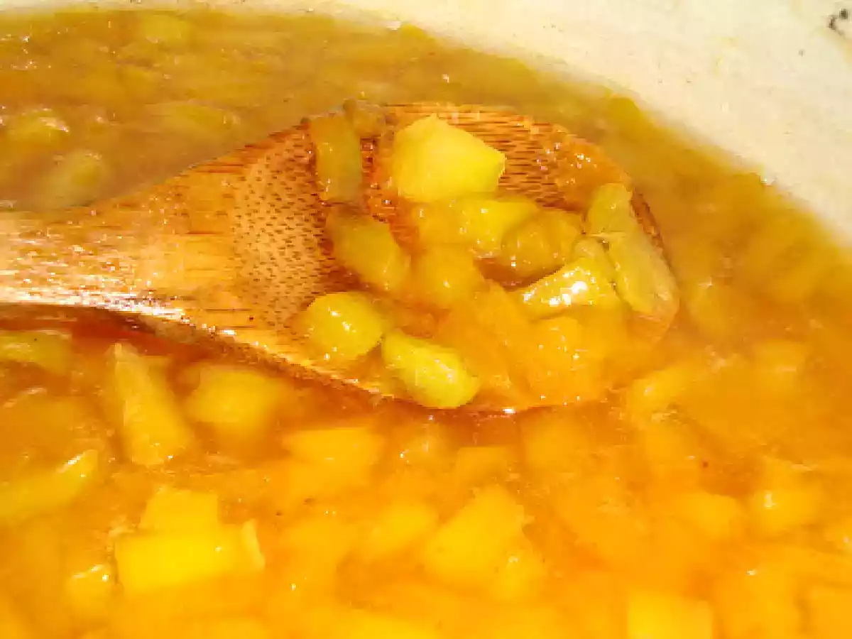 Dulceata de pepene galben si piersici